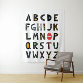 カーアルファベット子供部屋キッズルーム タペストリー (インサイチュ)