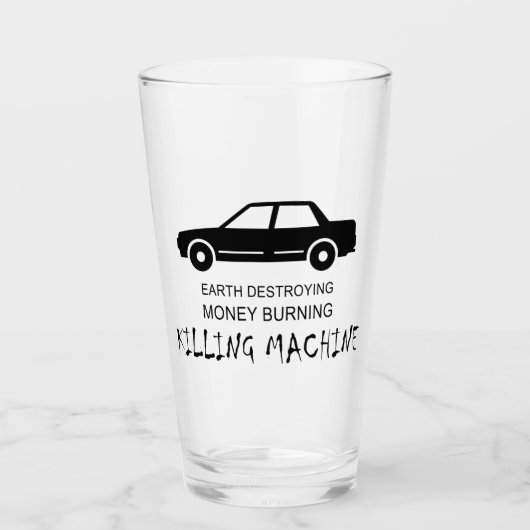 カーアース破壊貨幣焼損殺機 タンブラーグラス (正面)