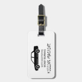 カーアース破壊貨幣焼損殺機 ラゲッジタグ (正面縦)