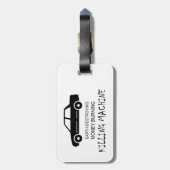 カーアース破壊貨幣焼損殺機 ラゲッジタグ (裏面縦)