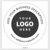 カーウィンドウデカールブランドロゴウェブサイトホワイトブラック シール (シート)