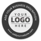 カーウィンドウデカールブランドロゴWebサイト白黒 シール (正面)