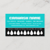 カーウォッシュのパンチカード ロイヤリティカード (裏面)