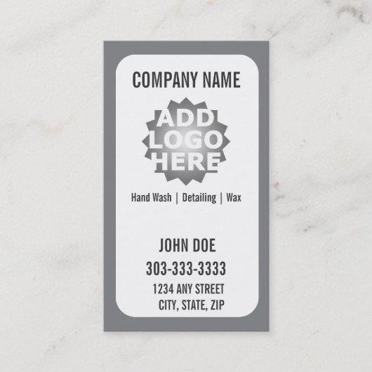 カーウォッシュのロイヤリティの名刺 ロイヤリティカード (正面)