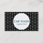カーウォッシュの二重露光のスタンプカード ロイヤリティカード (裏面)