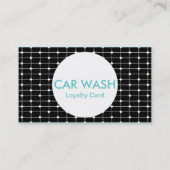 カーウォッシュの格子スタンプカード ロイヤリティカード (裏面)