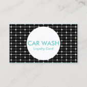 カーウォッシュの格子スタンプカード ロイヤリティカード (裏面)