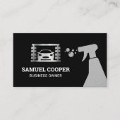 カーウォッシュの車 | 自動クリーニングの詳細 名刺 (正面)