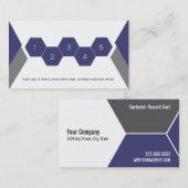 カーウォッシュの顧客は名刺に報酬を与えます ロイヤリティカード (正面/裏面)