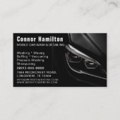 カーウォッシュオートディテールモバイルクリーニ車のング 名刺 (正面)