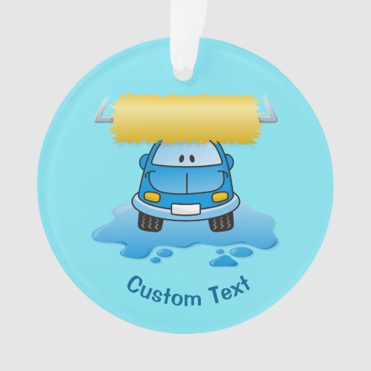 カーウォッシュカートゥーンオーナメント オーナメント (正面)