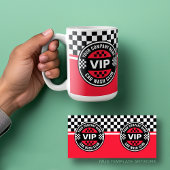 カーウォッシュクラブ – レーシング市松模様にフラグ報酬 コーヒーマグカップ