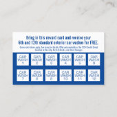 カーウォッシュクラブ – レーシング市松模様にフラグ報酬 割引カード (裏面)