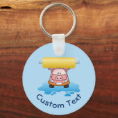 カーウォッシュピグキーチェーン キーホルダー (正面)