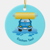 カーウォッシュマンガのセラミックオーナメント セラミックオーナメント (正面)