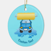 カーウォッシュマンガのセラミックオーナメント セラミックオーナメント (左)