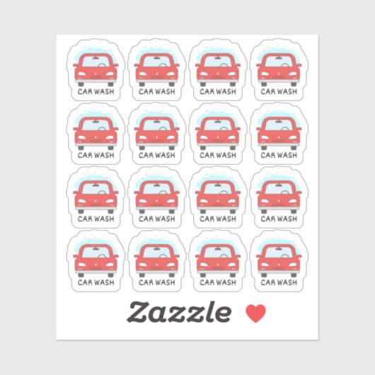 カーウォッシュメンテナンスリマインダー ブジョープランナー シール (シート)