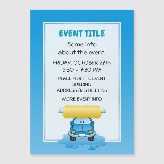 カーウォッシュ漫画 (正面)