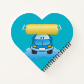 カーウォッシュ漫画 ノートブック (裏面)