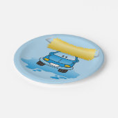 カーウォッシュ漫画 ペーパープレート (アングル)