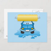 カーウォッシュ漫画 ポストカード (正面/裏面)