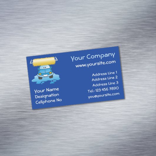 カーウォッシュ漫画 マグネット名刺 (インサイチュ)