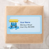 カーウォッシュ漫画 ラベル (インサイチュ)