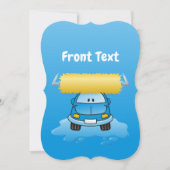 カーウォッシュ漫画 招待状 (正面)