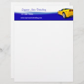 カーウォッシュ ディテイリング レターヘッド (正面/裏面)