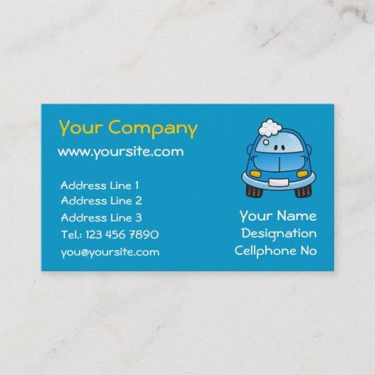 カーウォッシュ 名刺 (正面)