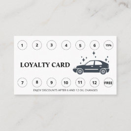 *～*カーウォッシュ・QRリワーシンプルド・ロゴ ロイヤリティカード