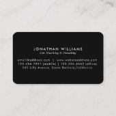 カーウォッモダンシュ&オートディテールビジネスカード 名刺 (裏面)