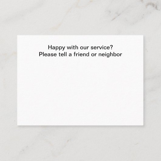 カーウォッユニーククカスタマーロイヤリティ報酬 名刺 (裏面)