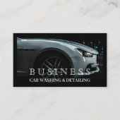 カーウォッ車のシュとオートディテモダンィング 名刺 (正面)