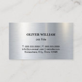 カーウォッ車のシュ&オートディテールビジネスカード 名刺 (裏面)