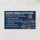 カーエアコン修理・自動車整備のスペシャリスト 9 名刺 (正面)