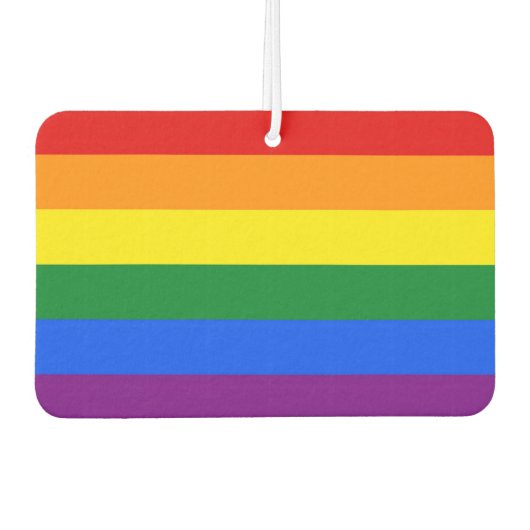 カーエアフレザーとプライド旗 カーエアーフレッシュナー (正面)