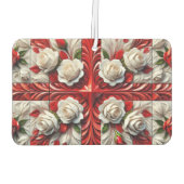 カーエアフレザーと英語バラデザイン カーエアーフレッシュナー (裏面)