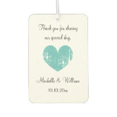 カーエアフレッシュ感謝していナーのカスタムウェディング カーエアーフレッシュナー (正面)