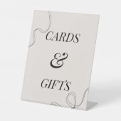 カーエレガントドとギフトブライダルシャワーパーティー記号 台座サイン (正面)