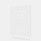 カーエレガントドのギフト結婚ズ アクリルサイン (傾斜)