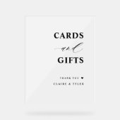 カーエレガントド及びギフト結婚の曇り アクリルサイン (正面)