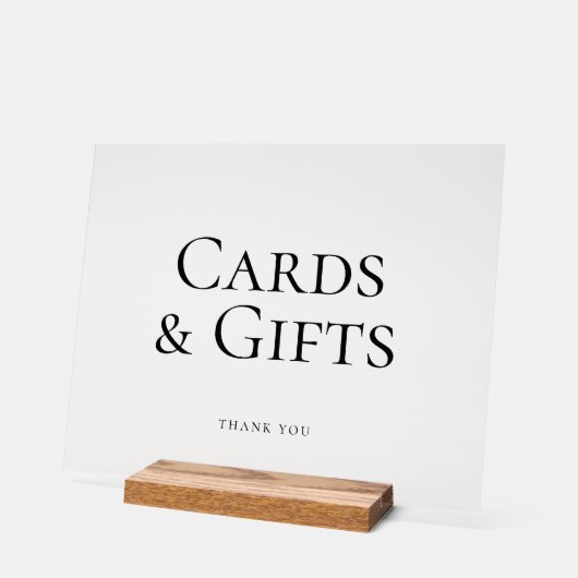 カーエレガントド+ギフト結婚ズサインブラック アクリルサイン (傾斜)