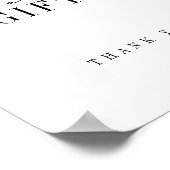 カーエレガントモダンドとギフトのサイン ポスター (角)