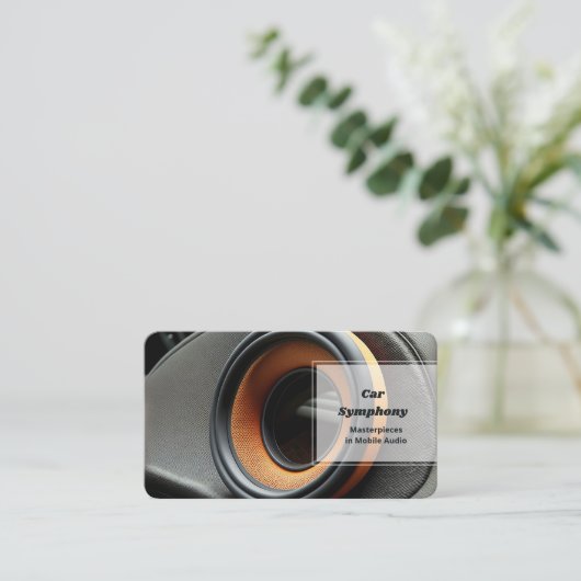 カーオーディオステレオ 名刺 (スタンド正面)