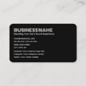 カーオーディオステレオQRコード 名刺 (裏面)