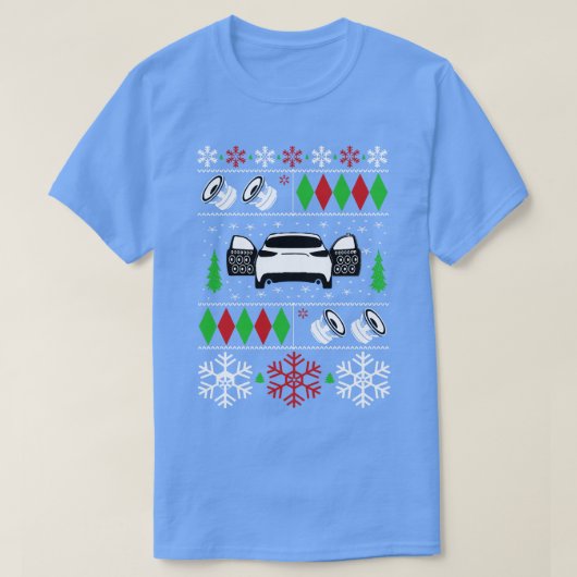 カーオーディオ醜いクリスマスセーター幸せな休日Se Tシャツ (デザイン正面)