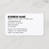 カーオーディオ 名刺 (裏面)