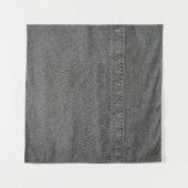 カーキが縫い目のクローを縫い付けた濃い緑の織物 タペストリー (正面(横))