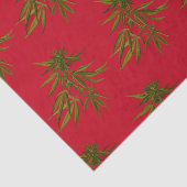 カーキの背景の雑草の芽パーソナライズされた 薄葉紙 (詳細)